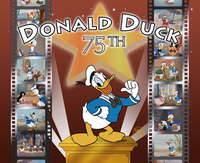 Artist Donald Duck Animation Art portrait