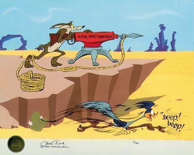 Road Runner Artwork Chuck Jones Limited Edition HandPainted Cel Acme 