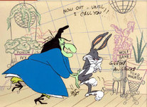Witch Hazel Artwork by Chuck Jones Chuck Jones Animation Art Bewitched Bunny 1954 