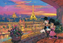 Mickey Mouse Fine Art Mickey Mouse Fine Art A Paris Sunset