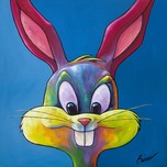Bugs Bunny Animation Art Bugs Bunny Animation Art Bugs On Blue (SN)
