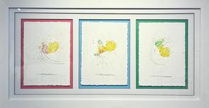 Tom Everhart Prints Tom Everhart Prints Kicked Off (SN) (Suite of 3) - Framed