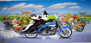 Pepe Le Pew Artwork Pepe Le Pew Artwork The Ride - Harley Davidson Road King Classic