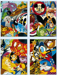 Mickey Mouse Artwork Mickey Mouse Artwork In the Company of Legends (Deluxe) (Four Panel)