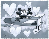 Mickey Mouse Fine Art Mickey Mouse Fine Art Love Flying High 