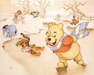 Winnie the Pooh Artwork Winnie the Pooh Artwork Pooh's 80th - Snow Days