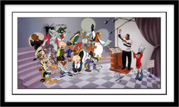 Bugs Bunny Animation Art Bugs Bunny Animation Art We are the Tunes - Hand Signed by Quincy Jones