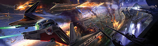 Star Wars Artwork Star Wars Artwork Space Battle