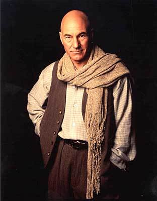 None Patrick Stewart 1- Scarf - Signed