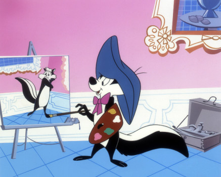 Warner Brothers Pepe Le Pew at the Louvre