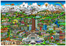 Charles Fazzino 3D Art Charles Fazzino 3D Art Colorado On My Mind (DX) (Framed)