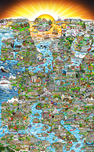 Charles Fazzino 3D Art Charles Fazzino 3D Art Exploring Our World... The Wonders of Europe (AP)