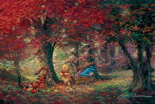 Winnie the Pooh Artwork Winnie the Pooh Artwork Adventure in the Woods