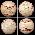 Sports Memorabilia & Collectibles Sports Memorabilia & Collectibles Baseball Signed by Hank Aaron & 20 Other Milwaukee Braves 1955 Players 