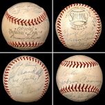 Sports Memorabilia & Collectibles Sports Memorabilia & Collectibles Baseball Signed by Hank Aaron & 20 Other Milwaukee Braves 1955 Players 
