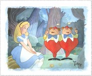 Alice in Wonderland Animation Art Alice in Wonderland Animation Art Contrarywise 