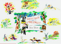 Michigan J Frog Artwork Michigan J Frog Artwork Daffy Duck for President