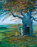 Winnie the Pooh Artwork Winnie the Pooh Artwork Fall (30 x 24)