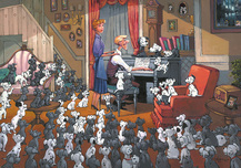 101 Dalmatians Art 101 Dalmatians Art Family Gathering