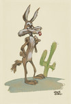 Wile E. Coyote Artwork Wile E. Coyote Artwork For Linda at 15