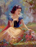 Snow White Artwork Snow White Artwork Gathering Flowers