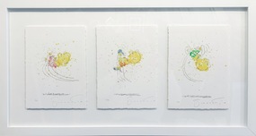 Tom Everhart Prints Tom Everhart Prints Kicked Off (SN) (Suite of 3) - Framed