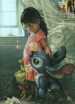 Lilo and Stitch Artwork Lilo and Stitch Artwork Ohana Means Family (Chiarograph)