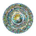 Charles Fazzino 3D Art Charles Fazzino 3D Art One World...The Circle of Life (DX) (Framed)
