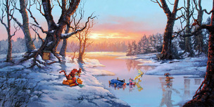 Winnie the Pooh Artwork Winnie the Pooh Artwork Playful Afternoon