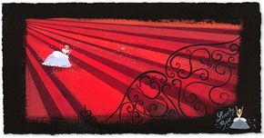 Cinderella Art Walt Disney Artwork Red Staircase