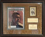 Sports Memorabilia & Collectibles Sports Memorabilia & Collectibles Joe Louis Framed Sports Illustrated Magazine, Vintage Photo, and Autograph (Framed)