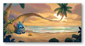 Lilo and Stitch Artwork Lilo and Stitch Artwork Sunset Serenade