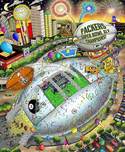 Charles Fazzino 3D Art Charles Fazzino 3D Art Super Bowl XLV: Dallas (DX)