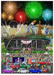 Charles Fazzino 3D Art Charles Fazzino 3D Art Super Bowl LVIII: Las Vegas (PR)