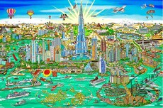 Charles Fazzino 3D Art Charles Fazzino 3D Art The Wonders of Dubai (DX)