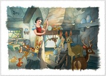 Snow White Artwork Snow White Artwork Tidying Up