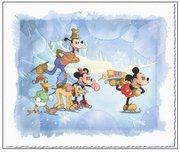 Donald Duck Animation Art Donald Duck Animation Art Winter Wonderland