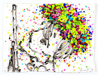 Tom Everhart Prints Tom Everhart Prints Honest Lying Self Portrait No.10 (Original) (Framed)