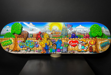 Charles Fazzino 3D Art Charles Fazzino 3D Art Sesame Street Skateboard (DX) (3D)