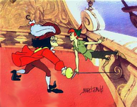 Marc Davis Animation Art Marc Davis Animation Art Peter Pan & Captain. Hook Sericel
