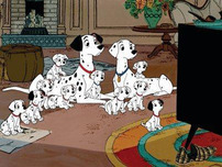 101 Dalmatians Art Walt Disney Artwork 101 Dalmatians Watching Television