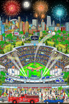 Charles Fazzino 3D Art Charles Fazzino 3D Art The World Series Champion LA Dodgers (DX)