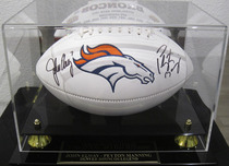 Sports Memorabilia & Collectibles Sports Memorabilia & Collectibles Signed Football by Peyton Manning and John Elway