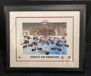 Sylvester Artwork Sylvester Artwork Stanley Cup Toons (Unsigned) - (Framed)