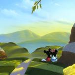 Mickey Mouse Fine Art Mickey Mouse Fine Art Love's Path