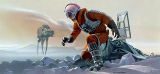 Star Wars Artwork Star Wars Artwork Luke on Hoth