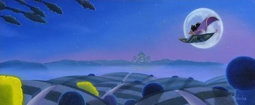 Aladdin Animation Art Aladdin Animation Art Moon Over Agrabah