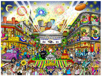 Charles Fazzino 3D Art Charles Fazzino 3D Art Super Bowl XLVII: New Orleans (SN)