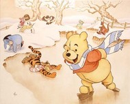 Winnie the Pooh Artwork Winnie the Pooh Artwork Pooh's 80th - Snow Days
