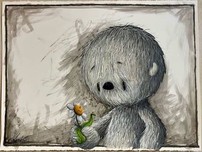 Fabio Napoleoni Animation & Super Hero Art A Little Does Go a Long Way (Original) Framed